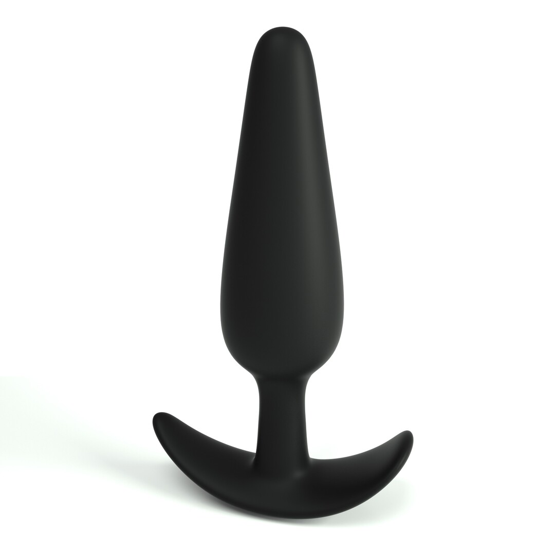 Tic - Siliconen Anale Plug - Klein - Zwart