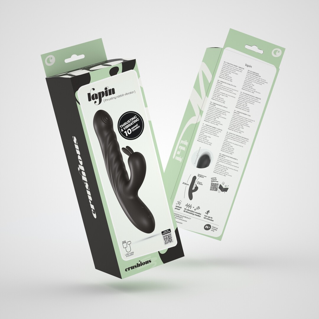 Lapin - Duwende Konijnen Vibrator - Zwart - Afbeelding 2