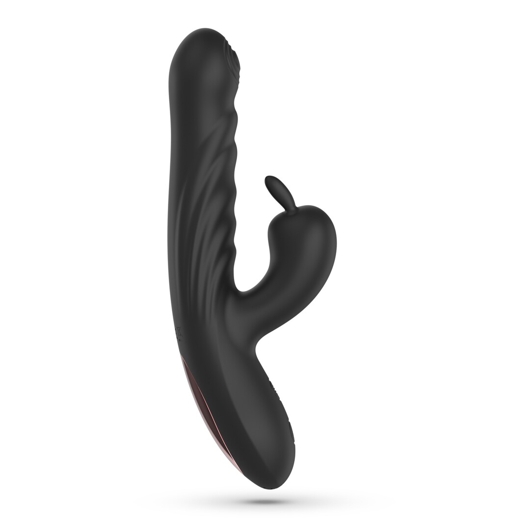 Lapin - Duwende Konijnen Vibrator - Zwart - Afbeelding 3