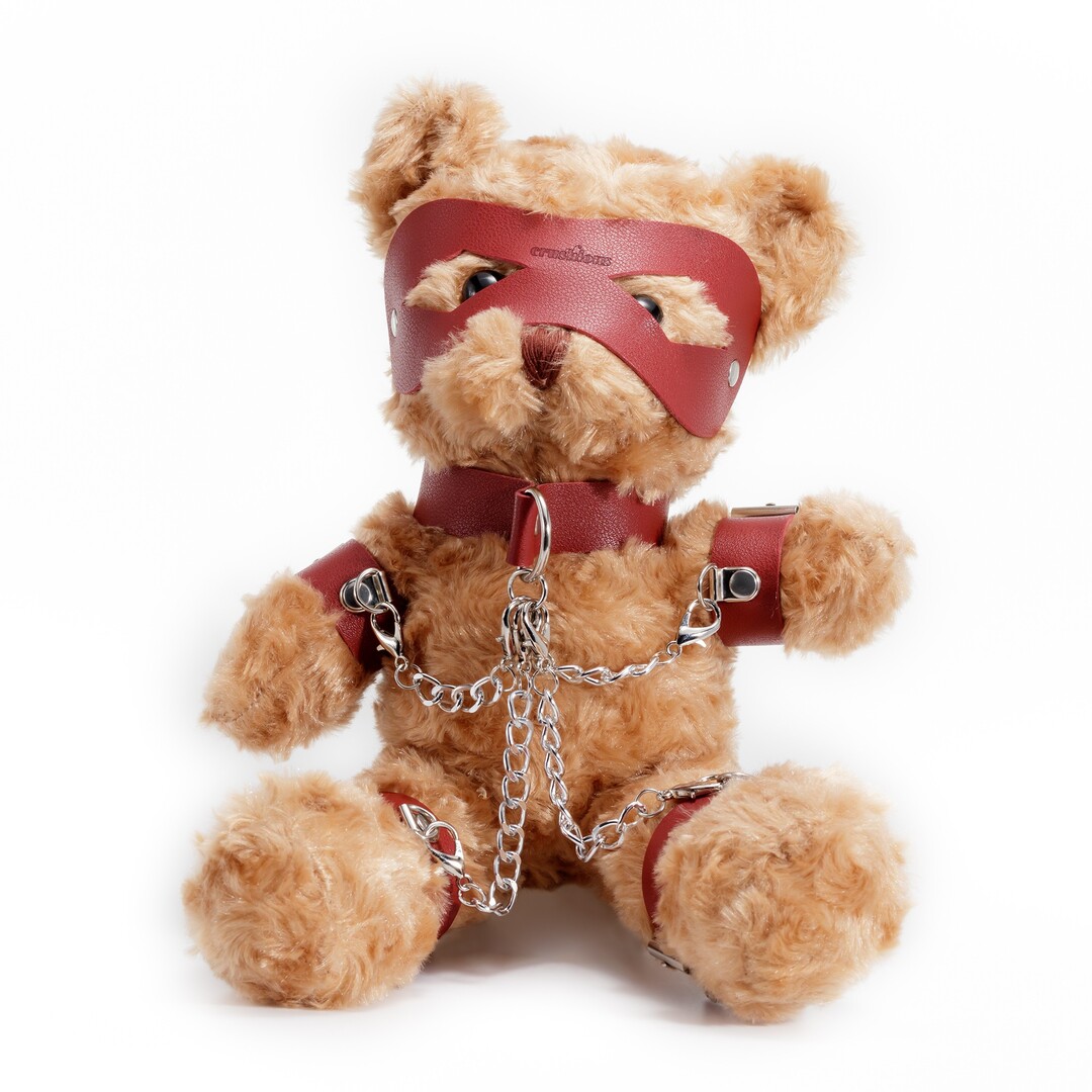 Crushito - Bondage Teddybeer - 31 cm - Rood