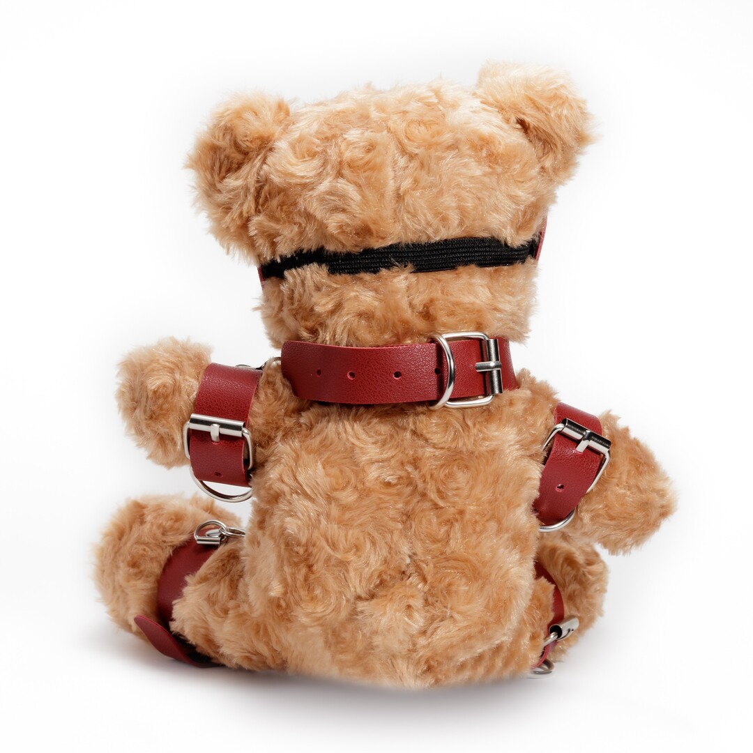 Crushito - Bondage Teddybeer - 31 cm - Rood - Afbeelding 2