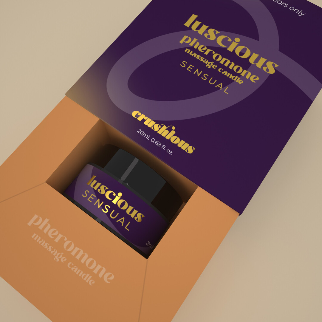 Luscious - Massage Candle with Pheromones and Sensual Aroma - 0.68 fl oz / 20 ml - Afbeelding 2