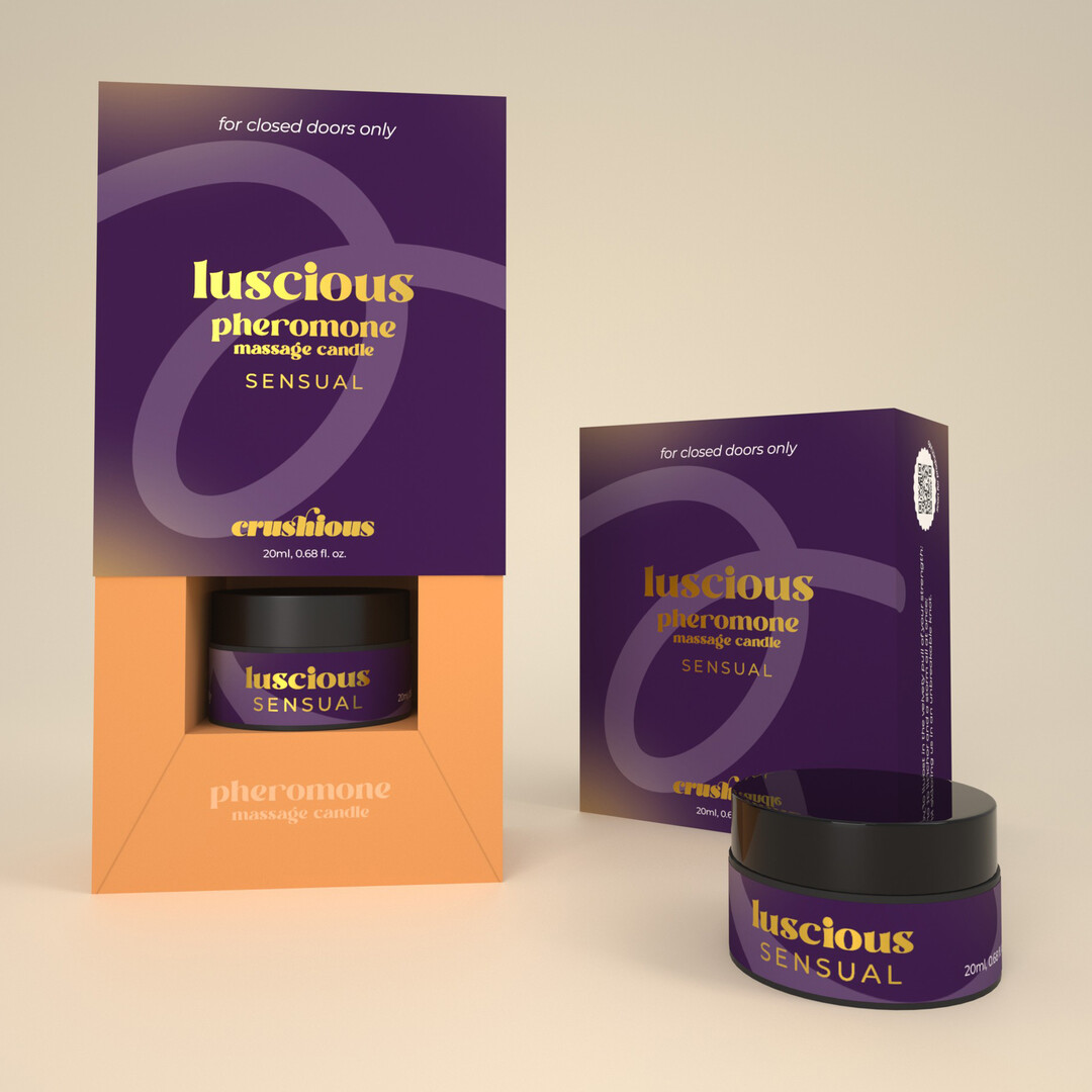 Luscious - Massage Candle with Pheromones and Sensual Aroma - 0.68 fl oz / 20 ml - Afbeelding 3