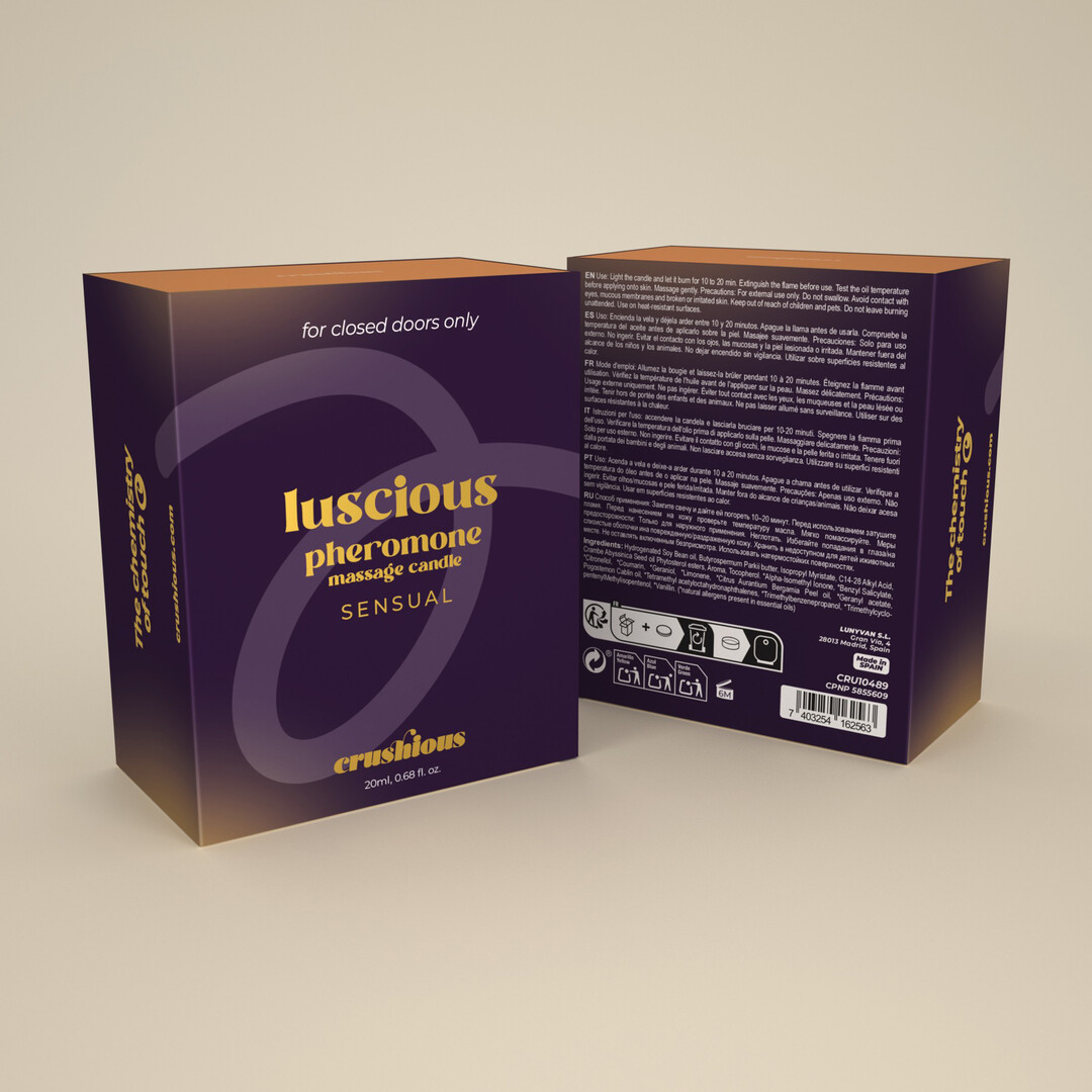 Luscious - Massage Candle with Pheromones and Sensual Aroma - 0.68 fl oz / 20 ml - Afbeelding 4