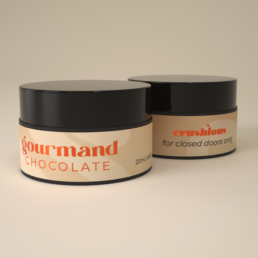 Gourmand - Massage Candle with Pheromones and Chocolate Scent - 0.68 fl oz / 20 ml