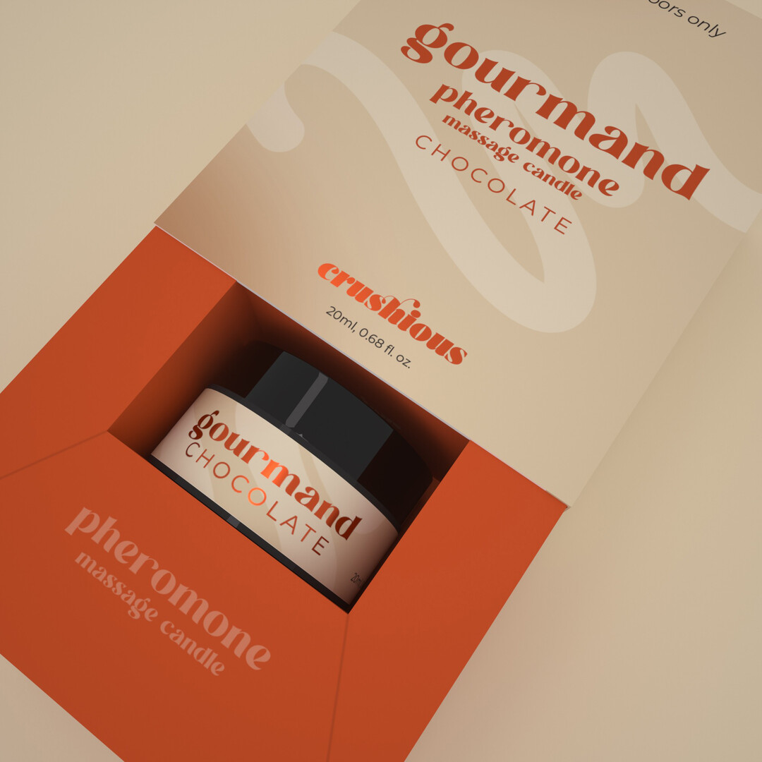 Gourmand - Massage Candle with Pheromones and Chocolate Scent - 0.68 fl oz / 20 ml - Afbeelding 2