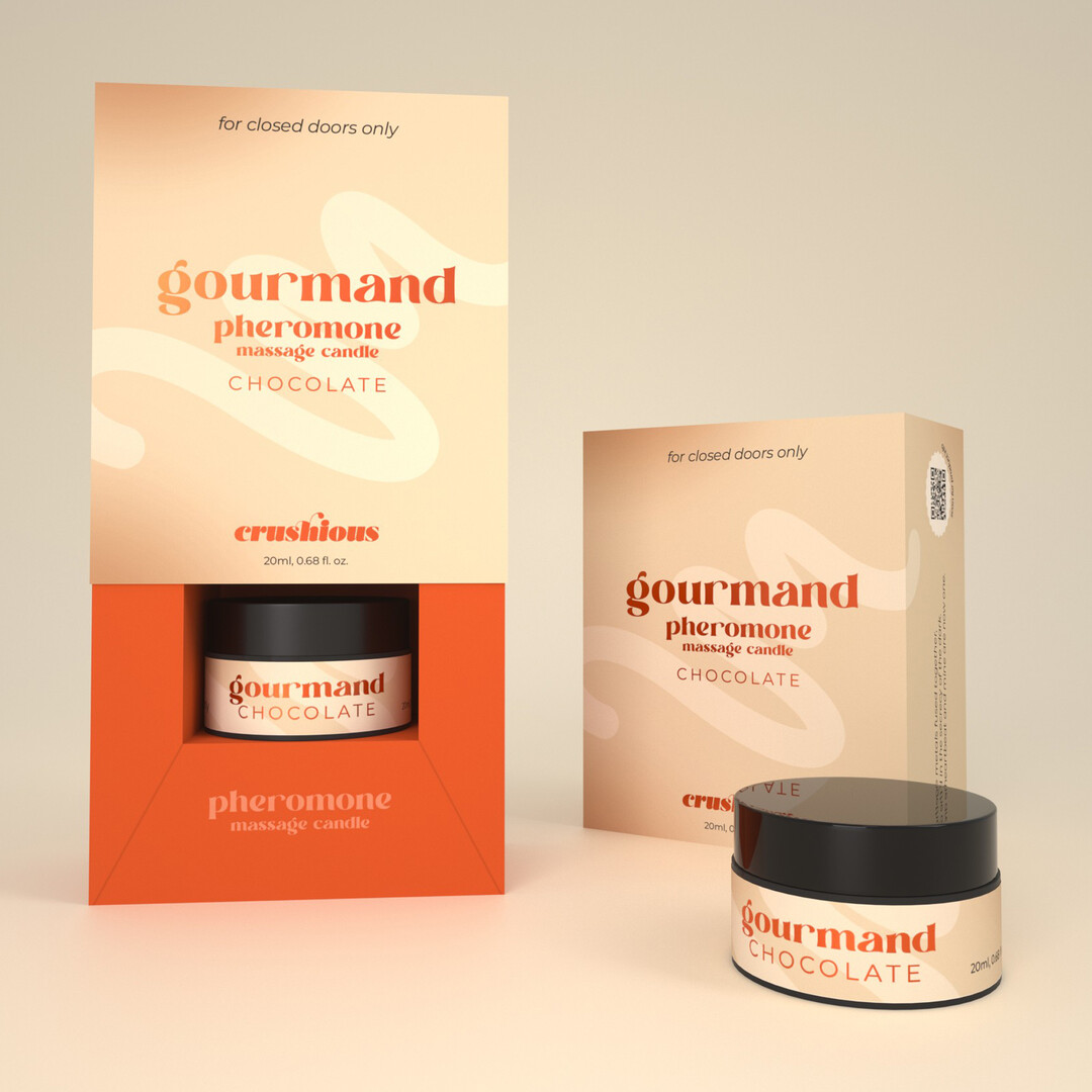 Gourmand - Massage Candle with Pheromones and Chocolate Scent - 0.68 fl oz / 20 ml - Afbeelding 3