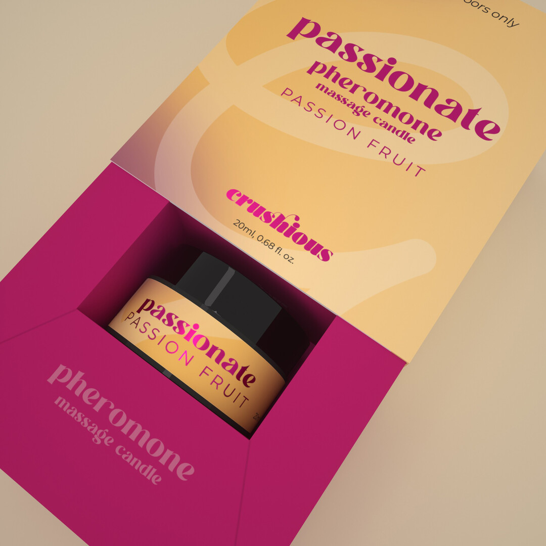 Passionate - Massage Candle with Pheromones and Passion Fruit Scent - 0.68 fl oz / 20 ml - Afbeelding 2