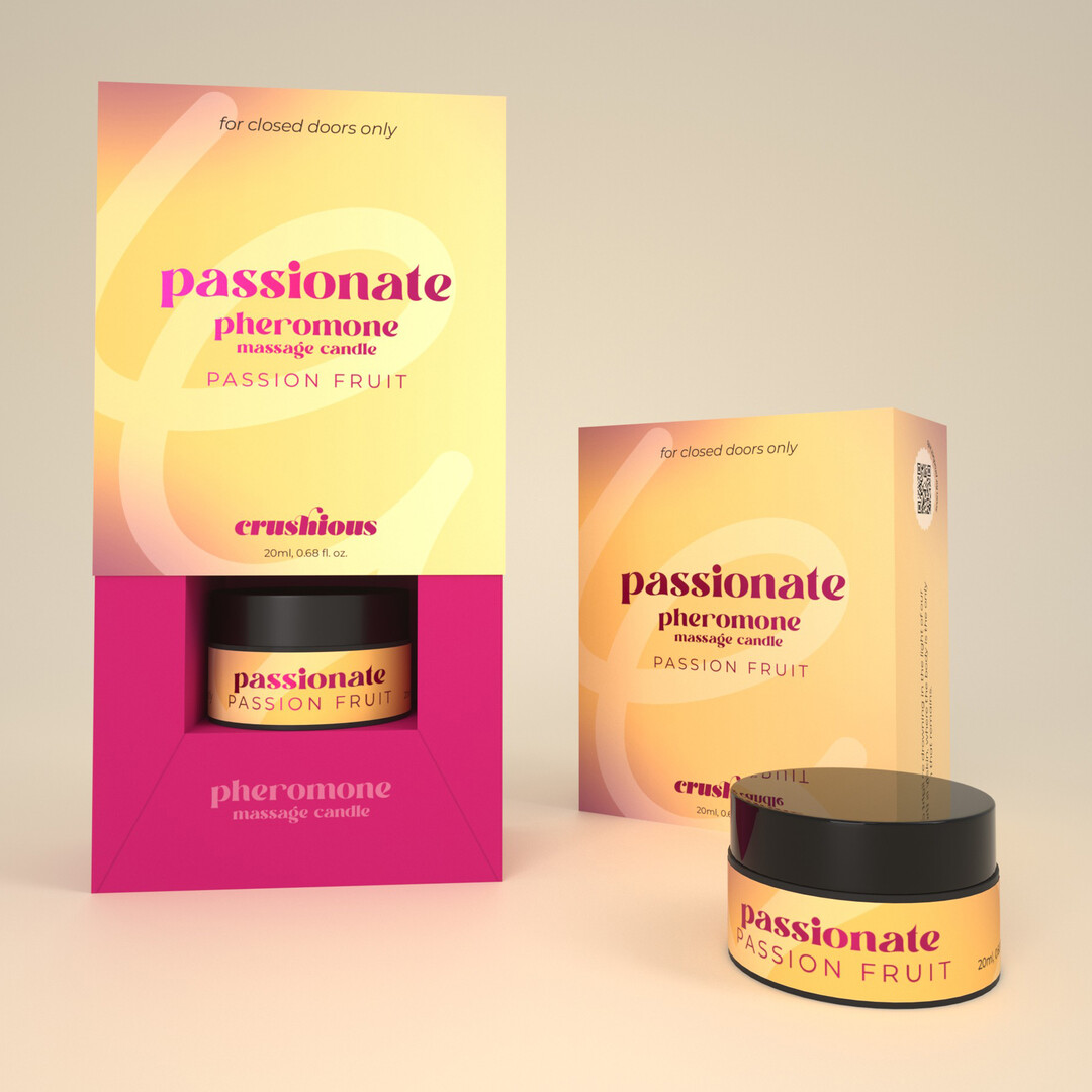 Passionate - Massage Candle with Pheromones and Passion Fruit Scent - 0.68 fl oz / 20 ml - Afbeelding 3