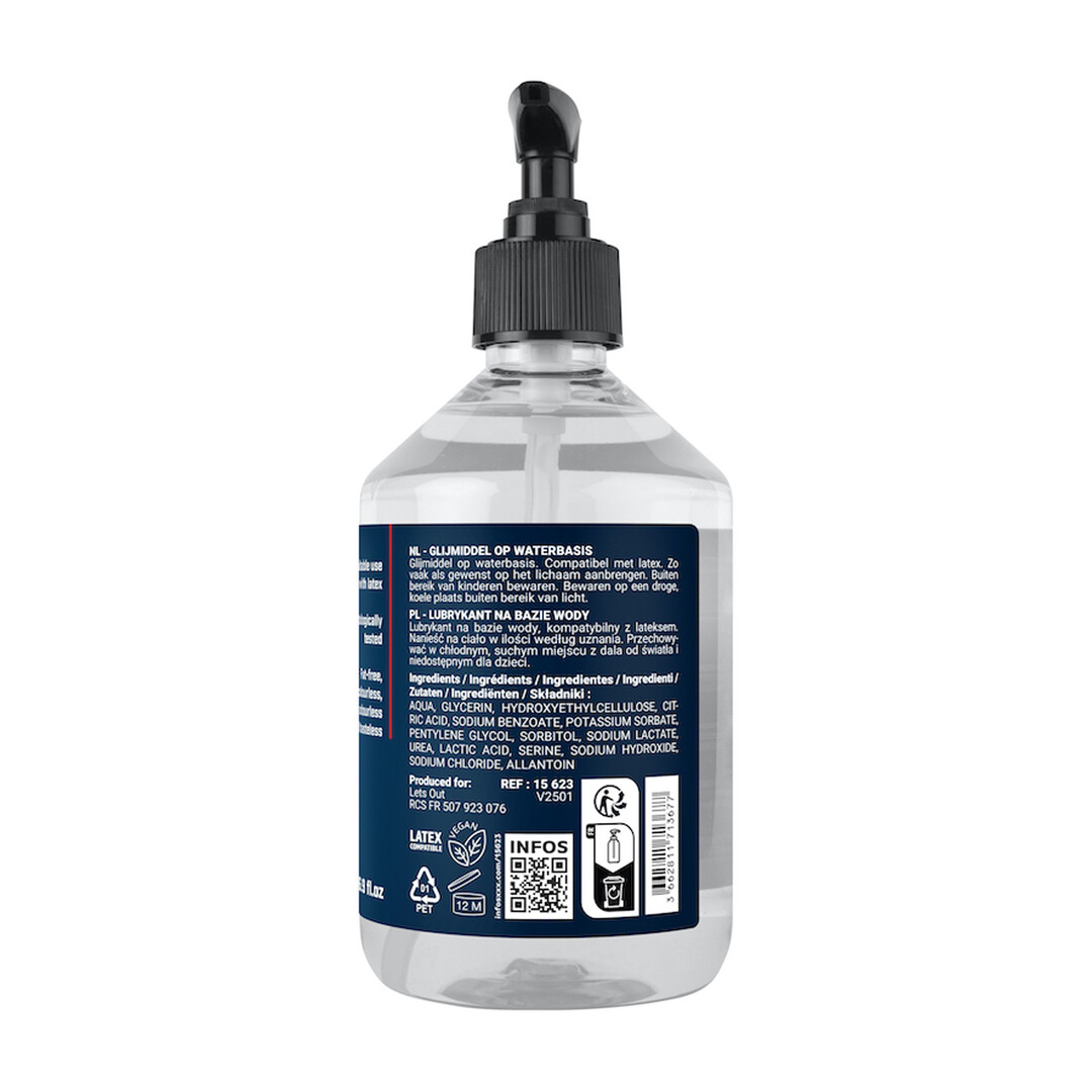 Waterbasis Glijmiddel - 16,9 fl oz / 500 ml - Afbeelding 2