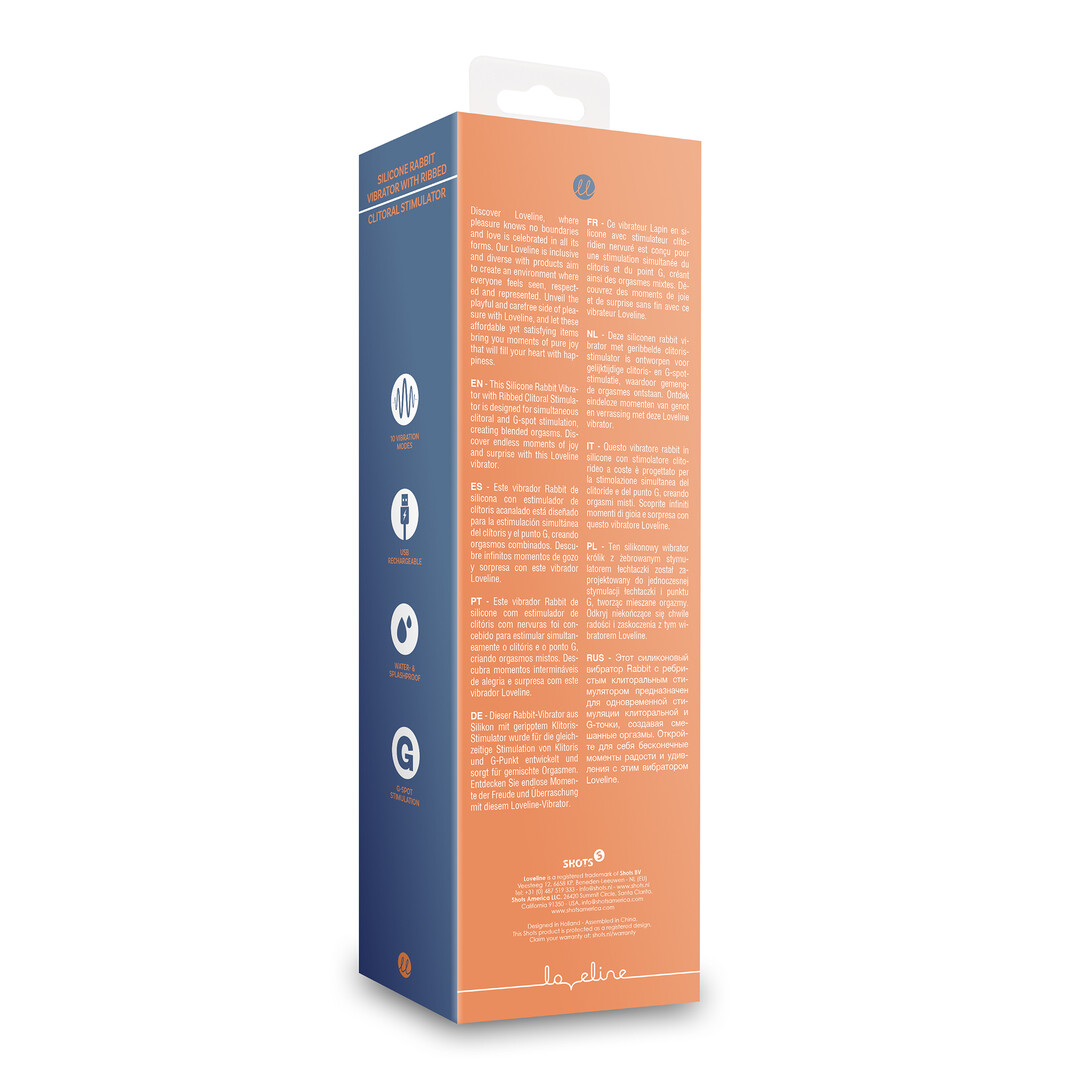 Siliconen Rabbit Vibrator met Geribbelde Clitorale Stimulator - Glazed Carrots - Afbeelding 3