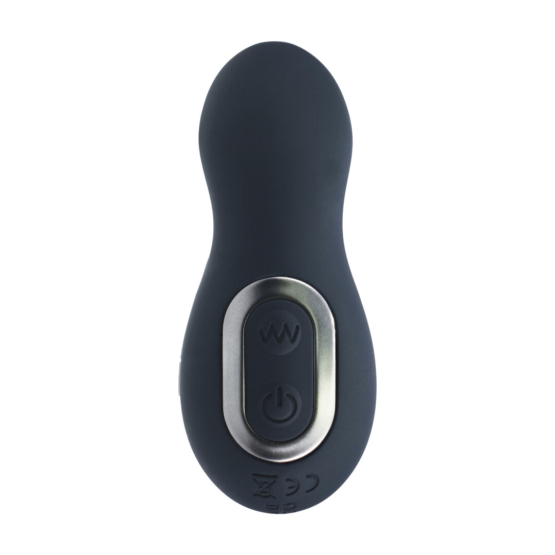 Vibrerende en Duwende Siliconen Prostaatmassager - Zwart - Afbeelding 4