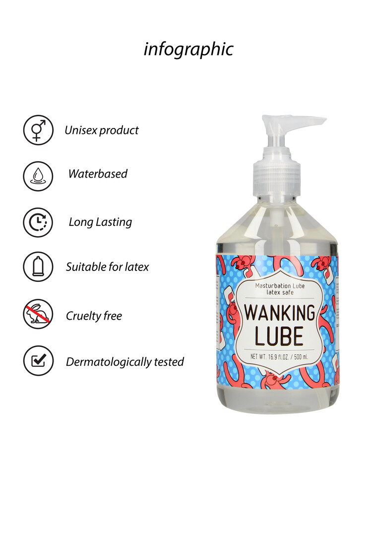 WANKING LUBE - Masturbatie Glijmiddel - 500 ml - Afbeelding 2