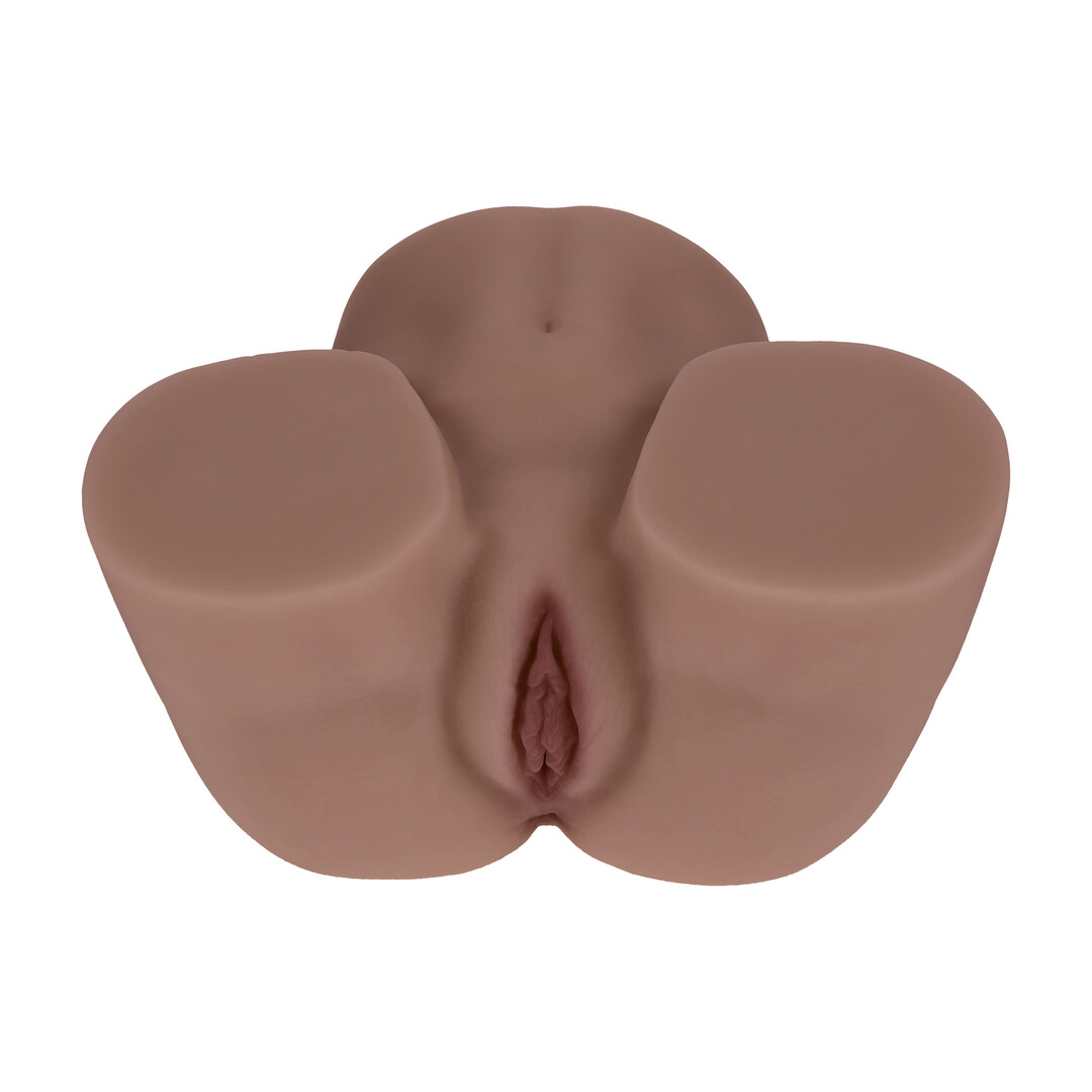 Bodyforms - Kaya Bloom - Dubbele Ingang Vibrerende Masturbator - 2,4 kg / 5,4 lbs - Bruin - Afbeelding 4