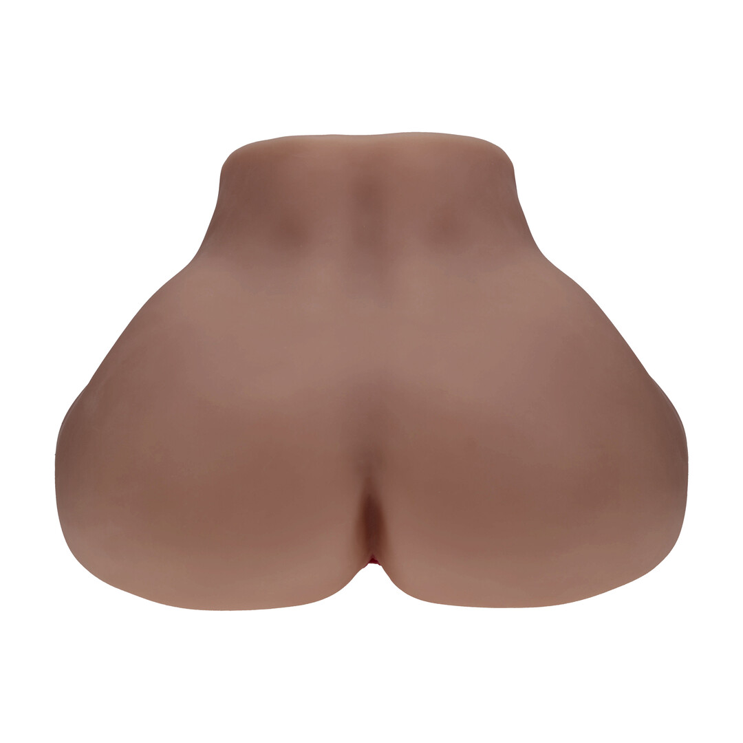 Bodyforms - Clara Vossin - Dual Entry Vibrerende Masturbator - 6,3 kg / 14,1 lbs - Bruin - Afbeelding 3