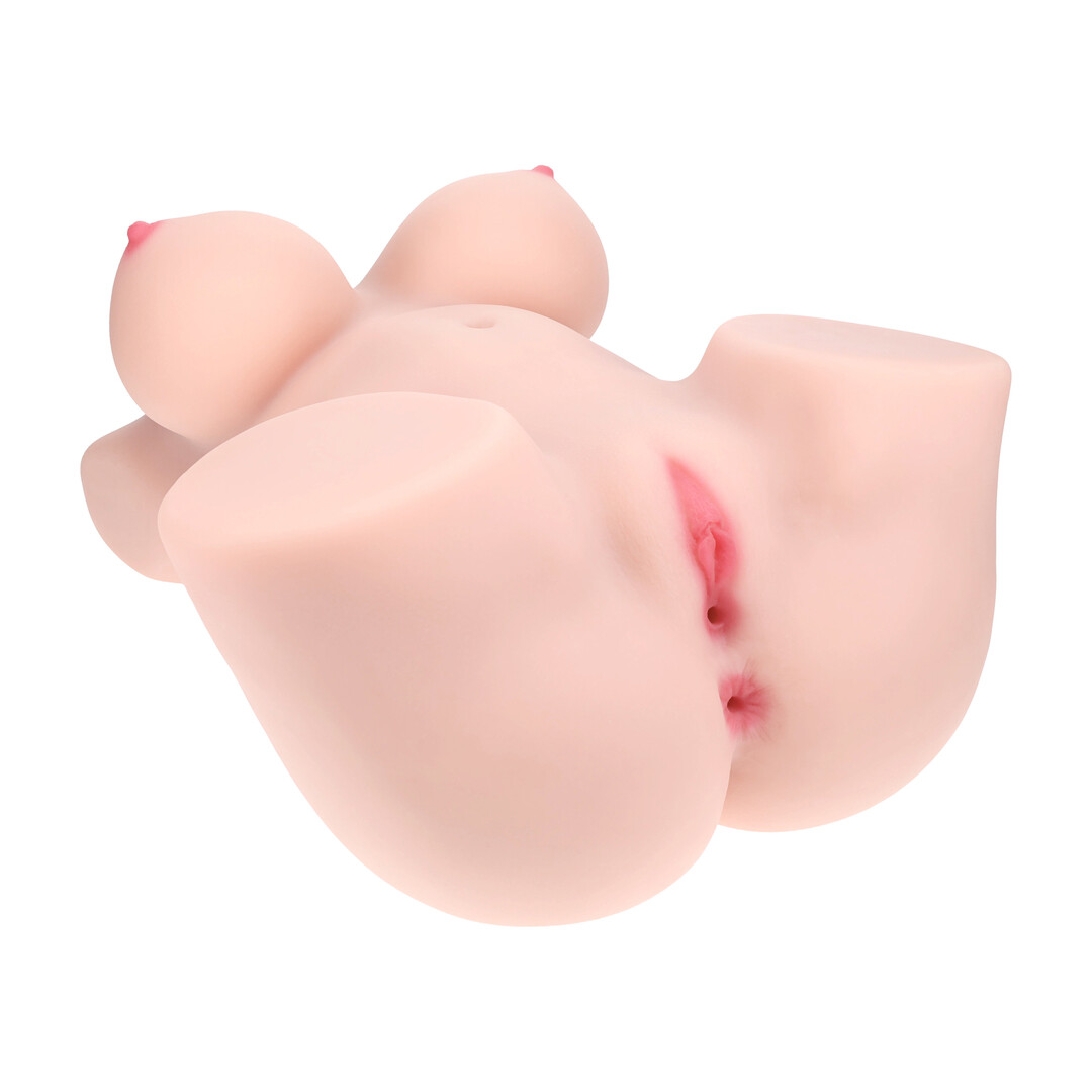 Bodyforms - Aveline Luxe - Dual Entry Vibrerende Masturbator - 14 kg / 30,9 lbs - Vlees - Afbeelding 2